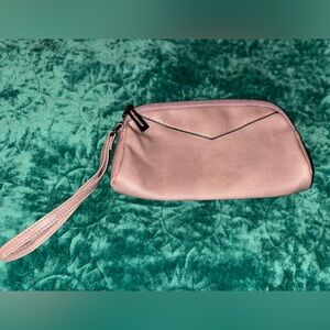 Mushroom Pink Wristlet Clutch NWOT